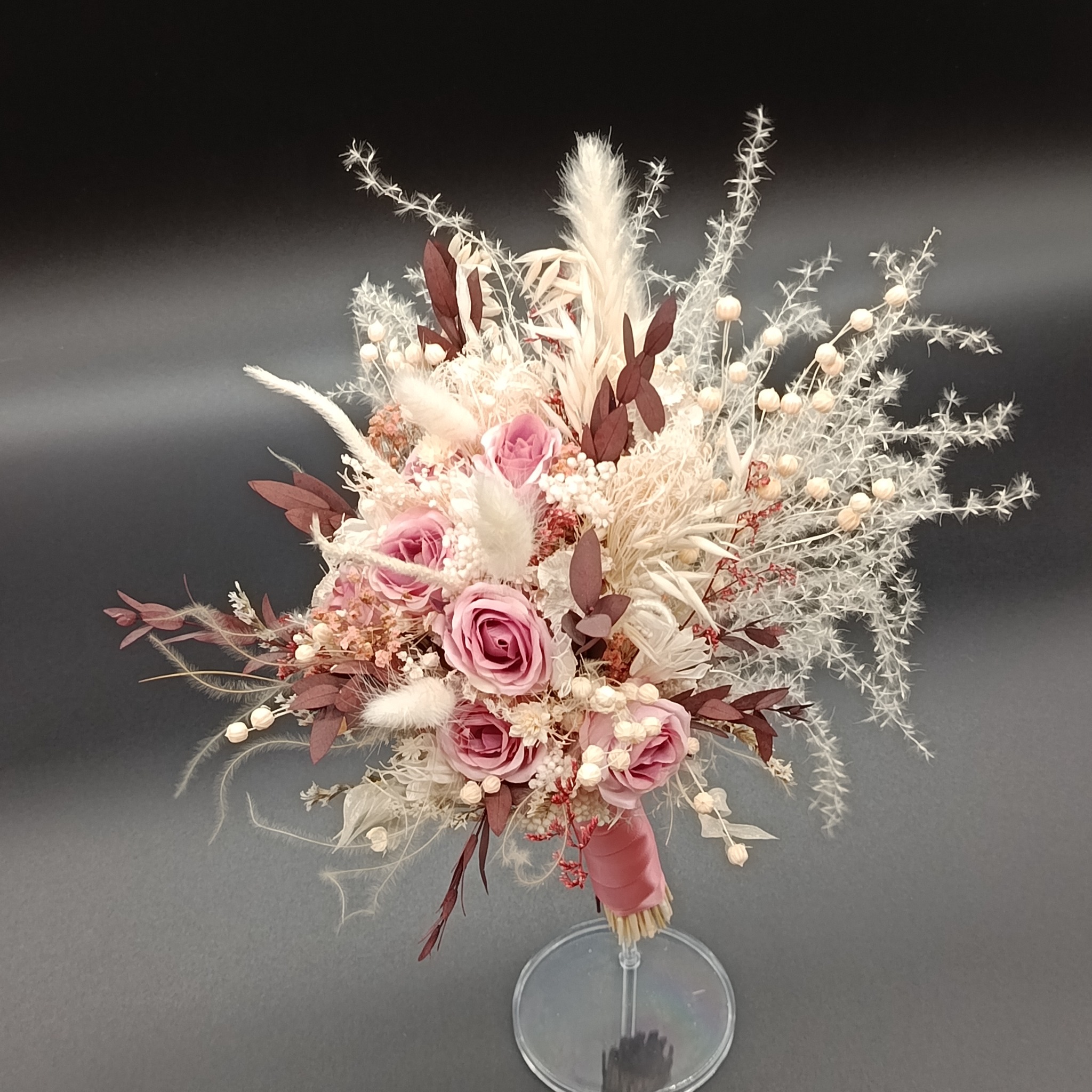 Lux Mollis - Trockenblumenstrauß - Rosa & Weiß